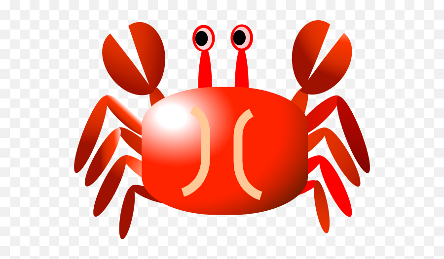 Red Crab Clip Art At Clkercom - Vector Clip Art Online Emoji,Whatsapp Crab Emoticon