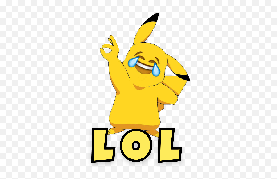 Pikachu Stickers Emoji,Laughing Crying Emoji Eyes Open