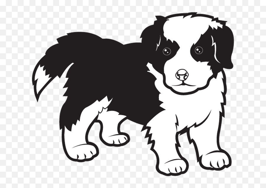 Border Collie Puppy Clipart - Border Collie Clip Art Emoji,Border Collie Emoji
