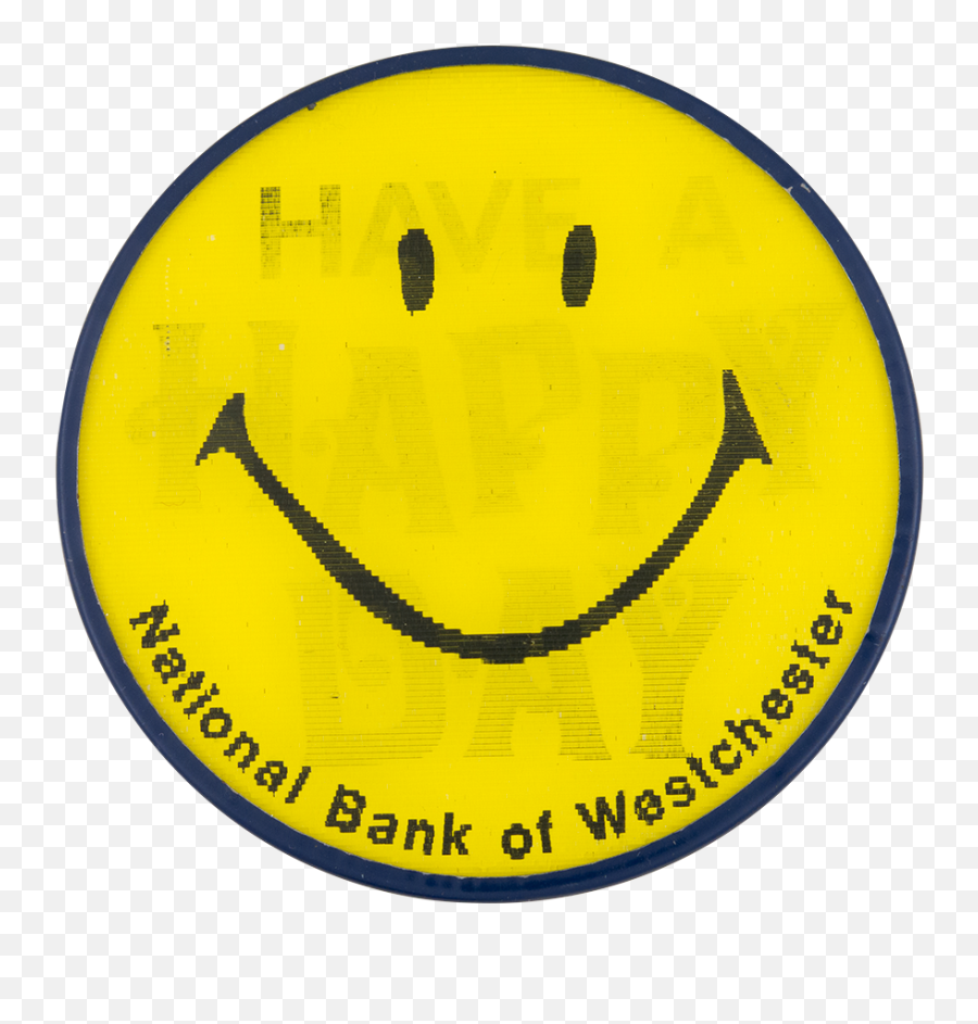 National Bank Of Westchester Smiley Busy Beaver Button Museum - Happy Emoji,K Emoticon