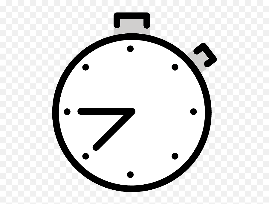 Stopwatch Emoji Clipart - Dot,Clock Emoji