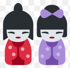 Japanese Dolls - Japan Emoji Transparent,Japanese Emoji