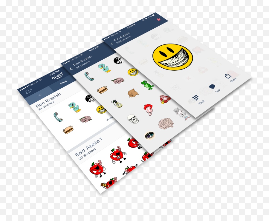 Hi - Art Sticker App For Ios Reinvents Emojis And Emoticons Dot,Hush Emoji