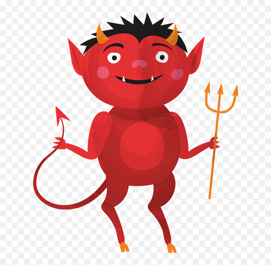 Little Devil Clipart - Supernatural Creature Emoji,Devil Emoji Halloween Costume
