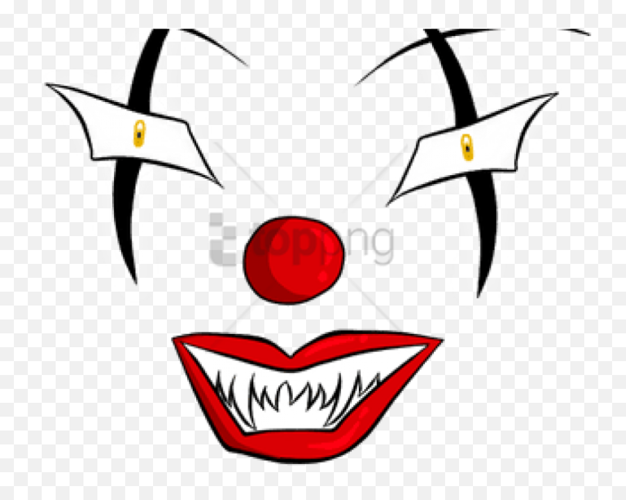 Free Png Download Evil Clown Eyes - Evil Clown Face Transparent Emoji,Emojis Resident Evil Png Transparente