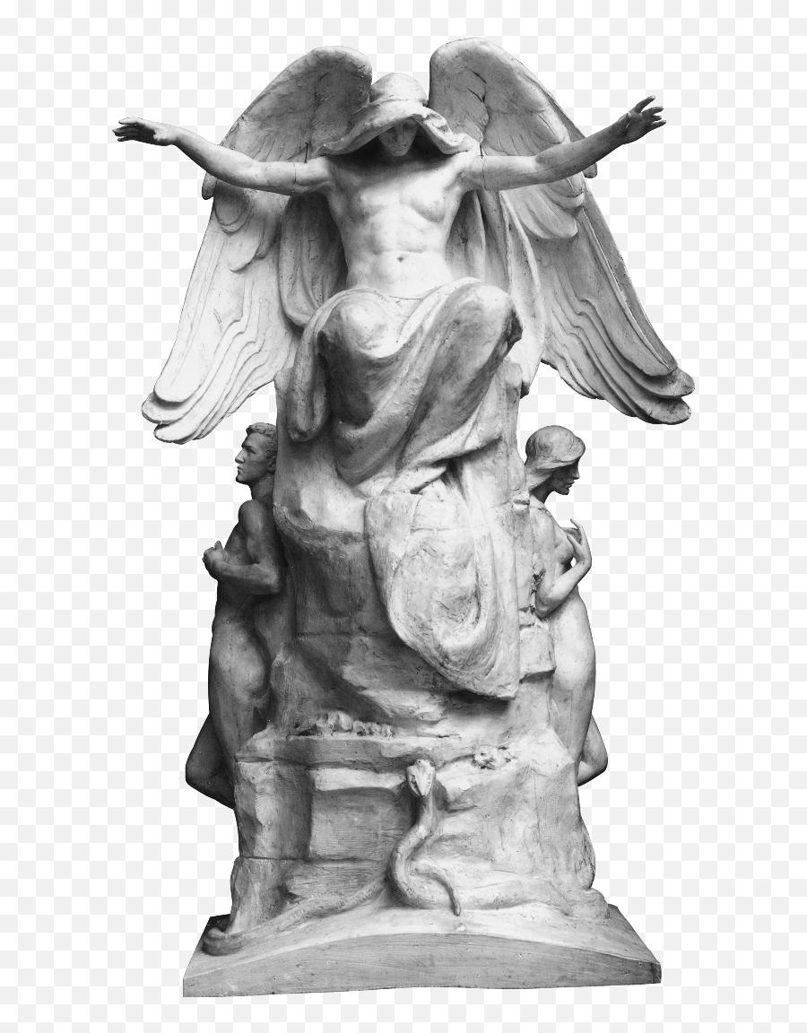 Statue Stone Sculpture Sculpture - Daniel Chester French Genius Of Creation Emoji,Emoticons Greek Roman