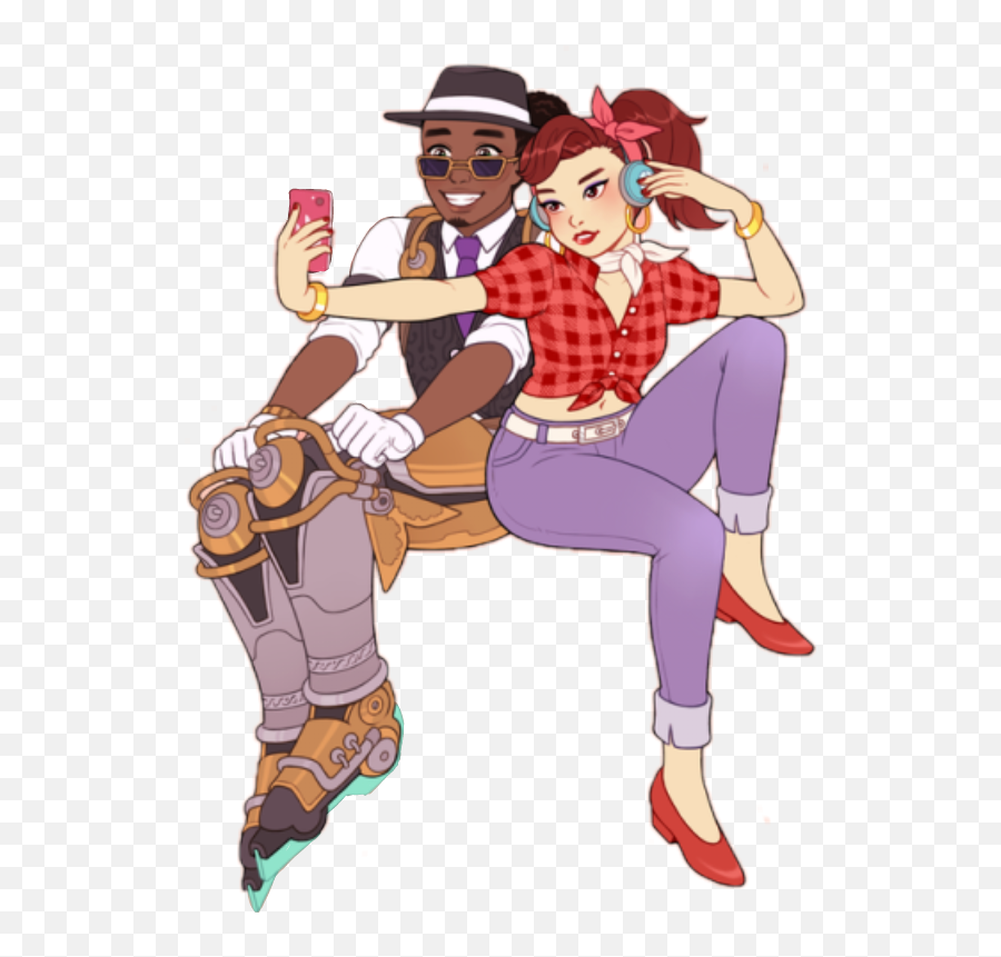 Overwatch Dva Lucio Dvaxlucio Sticker - Dance Emoji,Emojis For Lucio Overwatch