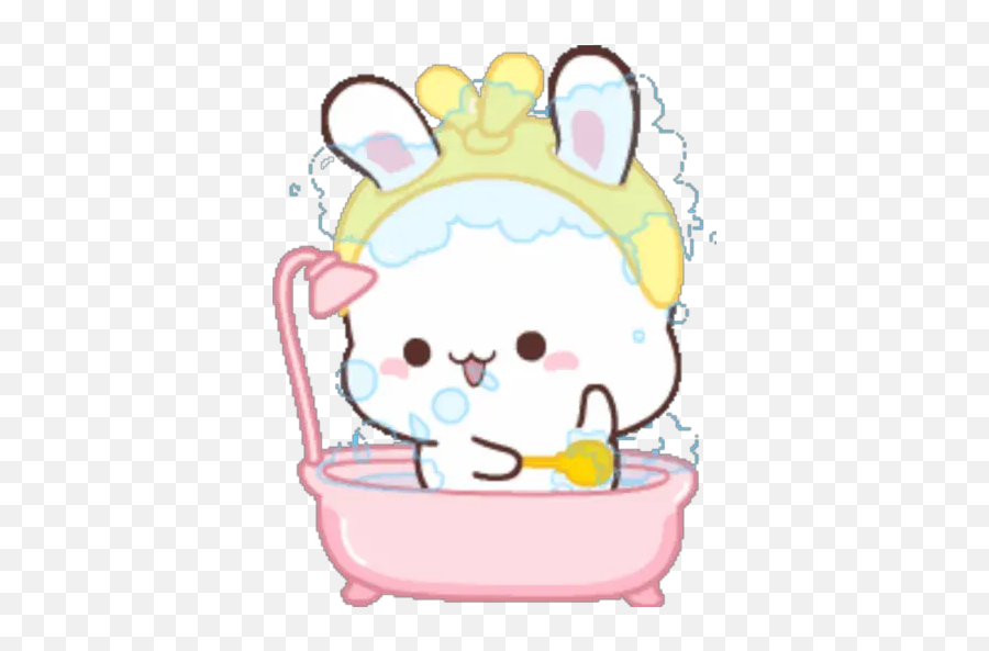 Happy Rabbit Whatsapp Sticker - Happy Bunny 3 Fulfilling Daily Life Emoji,Emojis Ios Rabbit