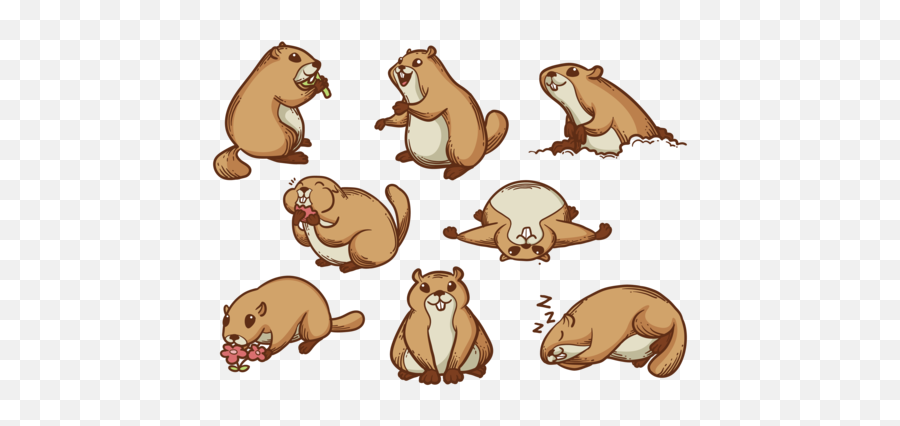 Gopher Cartoon Vector 167915 Vector Art At Vecteezy - Transparent Gopher Clipart Emoji,Ground Hog Woodchuck Emojis