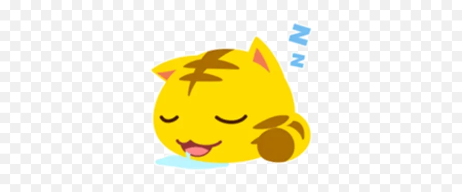 Yellow Kitten Telegram Stickers - Happy Emoji,Kitten Emoticons