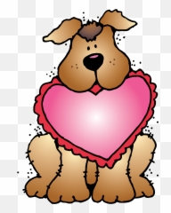 Cartoon Dog With The Heart Clipart Free Emoji,Clip Art Puppy Emotions