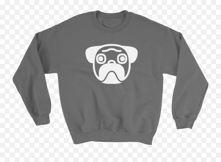 Download Ghost Pug Sweatshirt - University Of American Samoa Law School Emoji,Halloween Emoji Sweatshirt