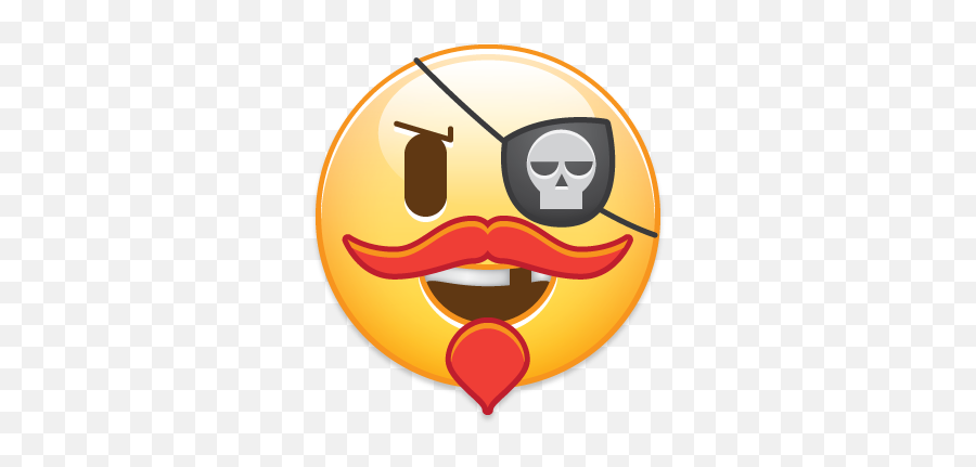 Emoji Jason Morgado Art - Pirate Emoji,Smiley Pirate Emoticon