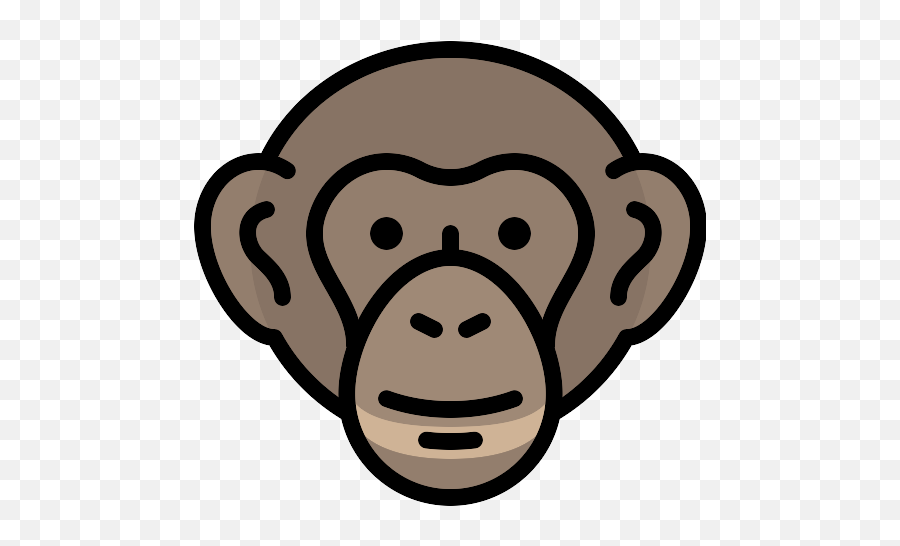 Chimpanzee Vector Svg Icon - Neural Entrainment Of Tacs Emoji,Chimp Overcome With Emotion