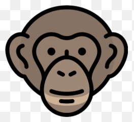 Chimpanzee Vector Svg Icon - Neural Entrainment Of Tacs Emoji,Chimp Overcome With Emotion