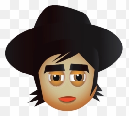 Icono Pete Doherty Emoji Emojis Emo - Costume Hat,Sombrero Emoji