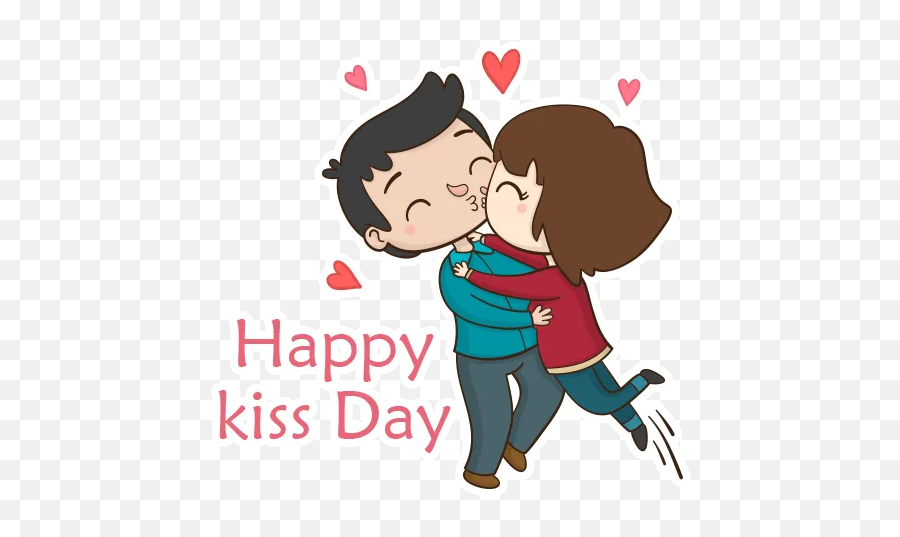 Kiss Day By You - Sticker Maker For Whatsapp Emoji,Kiss On Cheek Whatsapp Emoticon