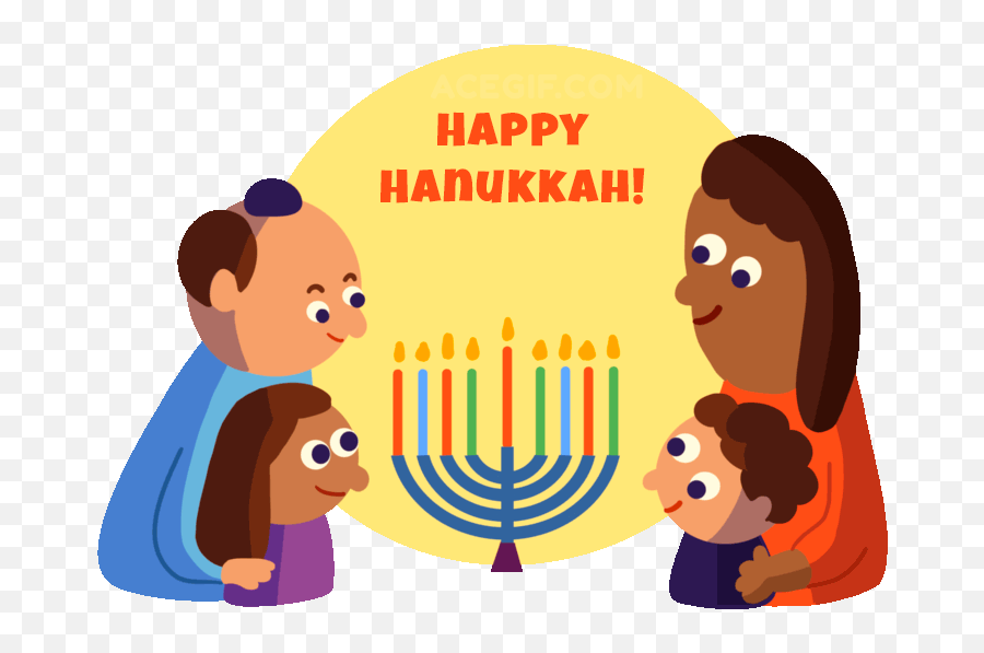 Happy Hanukkah Gifs - Unique Animated Greeting Cards For Free Emoji,Menorrah Emoticon