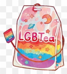 Lgbtea Té Tea Pride Sticker - Lgbt Aesthetic Emoji,Tea Bag Emoji