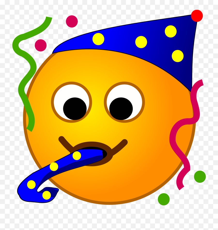 Party Emoticons Free - Fête Clipart Emoji,Birthday Emoticons