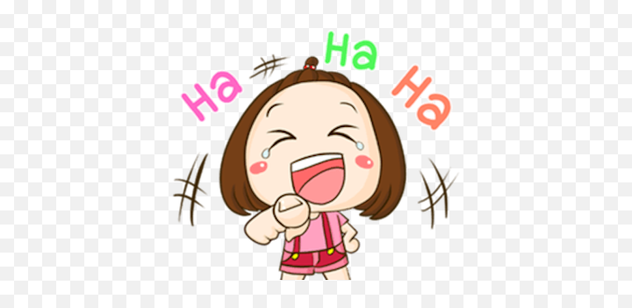 Cute Little Girl Sticker By Pham Binh Emoji,Cute Small Emoji Sticker