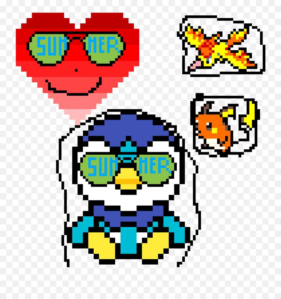 Pixilart - Cute Pokemon Heart By Ilovesoccer Emoji,Pacemon Emoticon