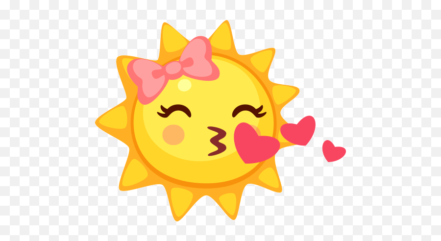 Sun Emoji Stickers For Whatsapp,Sunshine Emoji