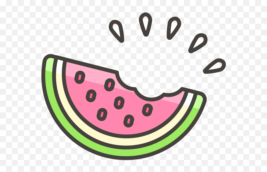 Watermelon Emoji Icon Png Transparent Emoji - Freepngdesigncom,Fruits Emoji