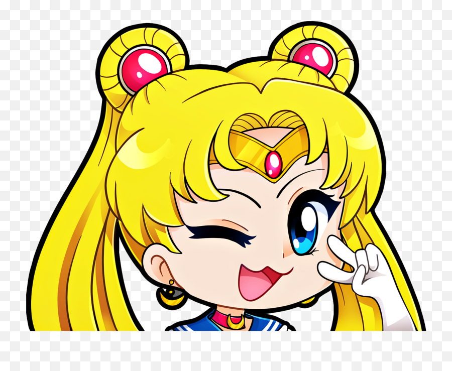 Sailor Moon Sticker Emoji,Full Moon Emoji