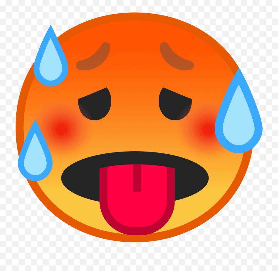 Hot Face Emoji Clipart Free Download Transparent Png - Android Hot Emoji,Emoji Face