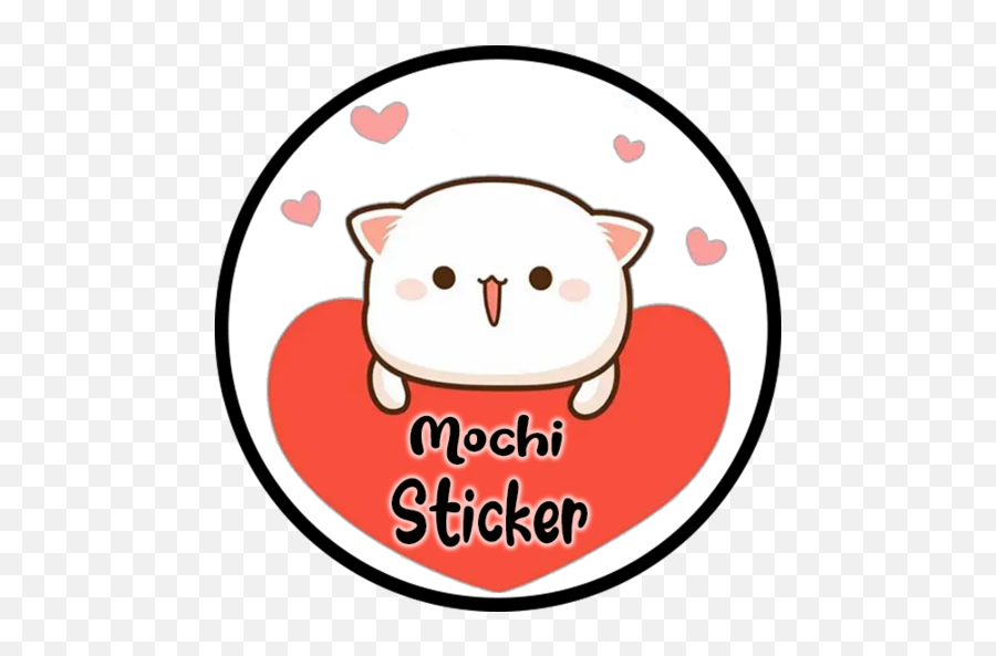 Download Mochi Mochi Peach Cat Sticker - Wastickerapps Free Emoji,Telegram Peach Emoji