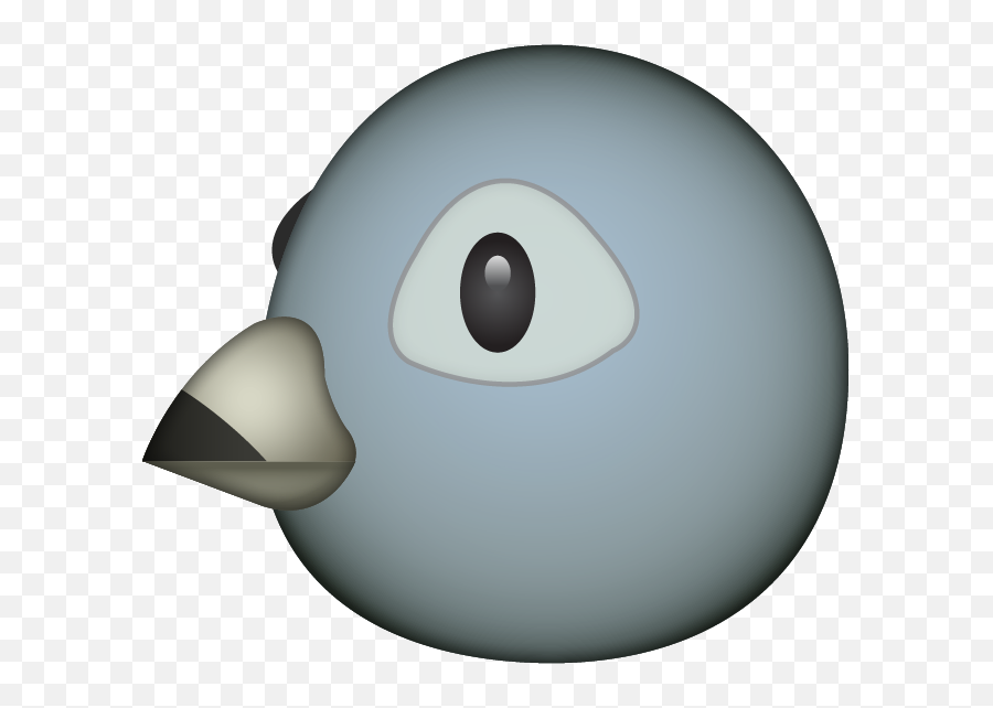 Grey Bird Emoji - Bird Emoji Png,Bird Emoji