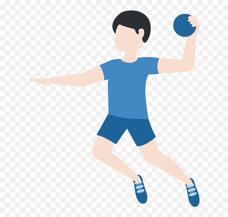 Man Playing Handball Emoji Clipart - Handball Player,Playing Emoji