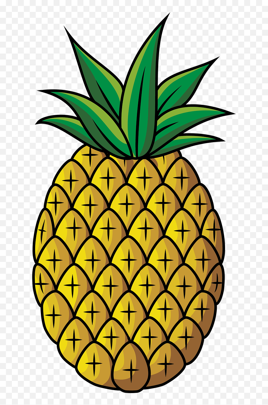 Pineapple Tropic Fruits Vector Fruit - Superfood Emoji,Pineapple Emoji Hat