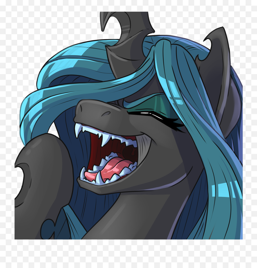 Download Pusspuss Bust Changeling - Queen Chrysalis Fangs Emoji,Killer Queen Emoji