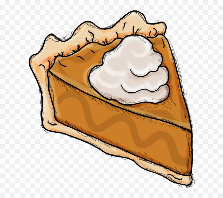 Slice Pie Pumpkin Sticker - Thanksgiving Pie Clip Art Emoji,Pumpkin Pie Emoji