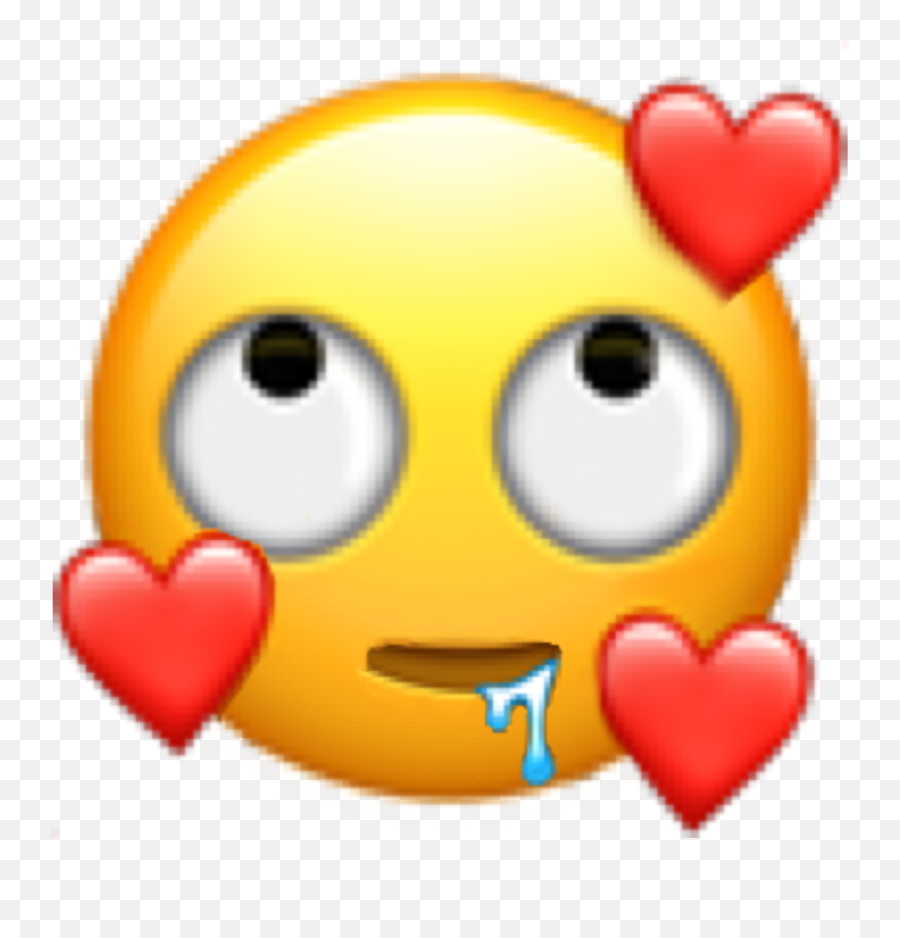 Emoji Amor Emotions Emojisticker - Emoji De Ojos Llorosos Con Corazones,Emojis De Amor
