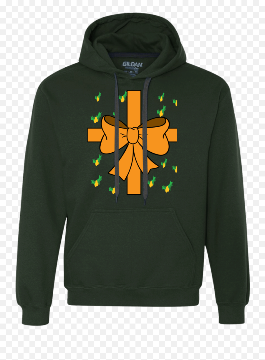 Christmas Bow Pine Presents Funny Pullover Fleece - Sweater Emoji,Never Recieved Dac Emoticons