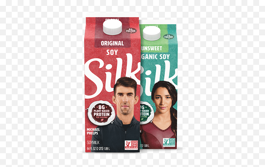 Team Protein Why Champions Choose Silk Soymilk - Michael Phelps Almond Milk Emoji,Aly & Fila Ft Ferry Tayle Napoleon (orignal Mix) Smile Emoticon