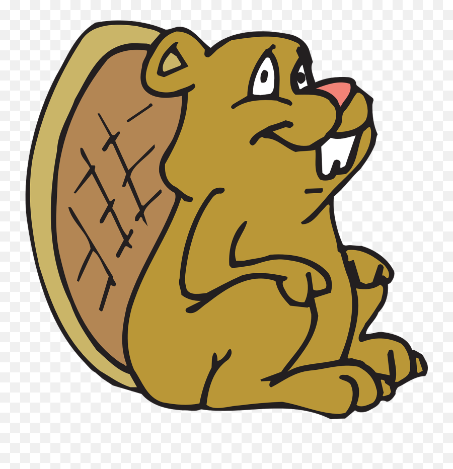 Sitting Animal Cartoon Png Emoji,Busy Beaver Emoticon