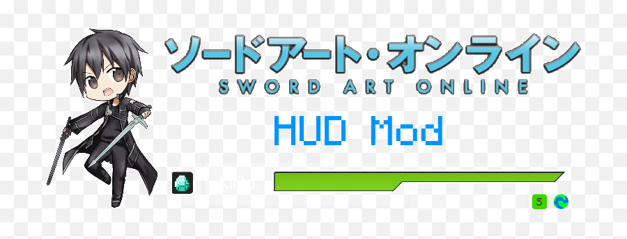Sword Art Online Hud Mod - Sword Art Online Emoji,Minecraft Emoticons Mod Controls