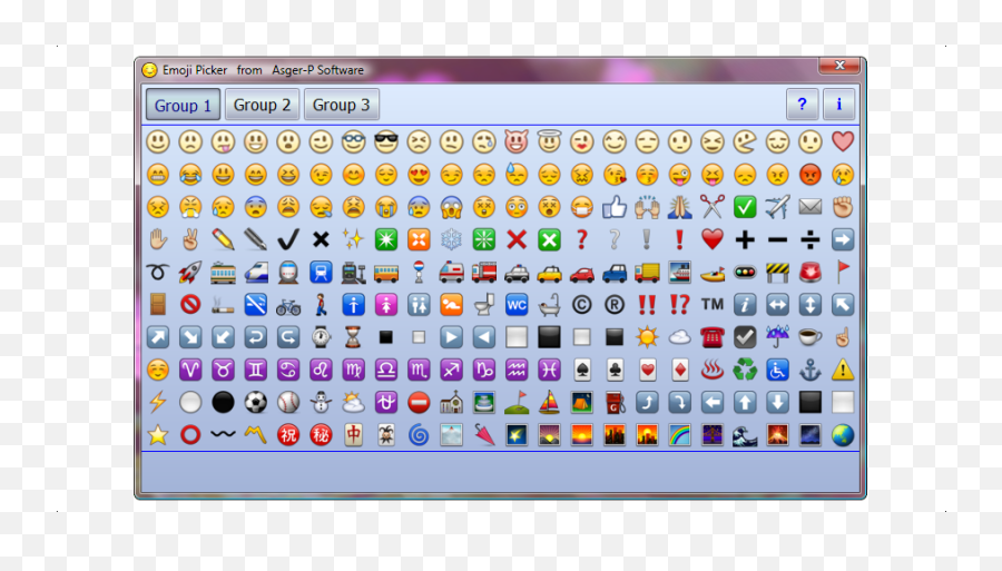 Emoji Picker Asger - P Software Art,P Emoji