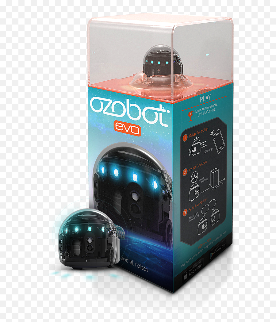 Evo The Smart And Social Robot Toy - Ozobot Evo Emoji,Box Game Robot With Emotions