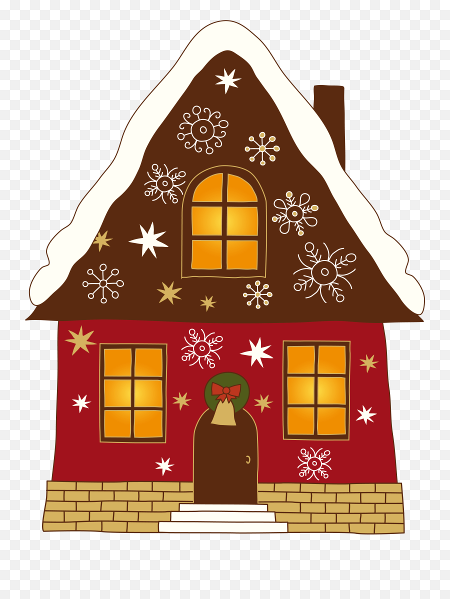 Clipart Houses Candy Cane Clipart - Christmas House Clipart Emoji,House Candy House Emoji