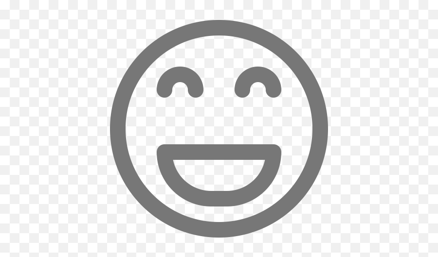 Gray Smiley Face Symbol - Purple Smile Icon Png Emoji,Status Feliz Com Emoticons