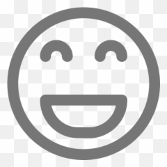 Gray Smiley Face Symbol - Purple Smile Icon Png Emoji,Status Feliz Com Emoticons