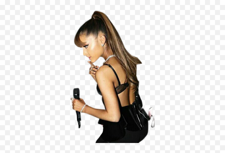 Ariana Grande Singing Png Clipart - Clubwear Emoji,Ariana Grande Emoji