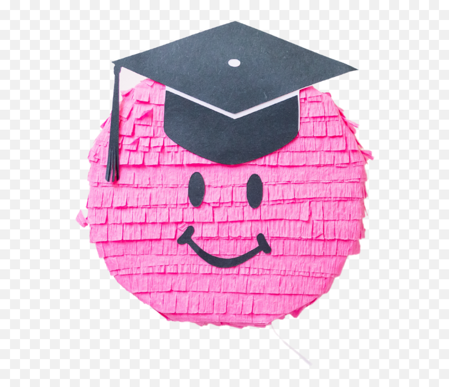 Graduation Handmade Piñata Favor - Pink Square Academic Cap Emoji,Shower And Graduation Hat Emoji