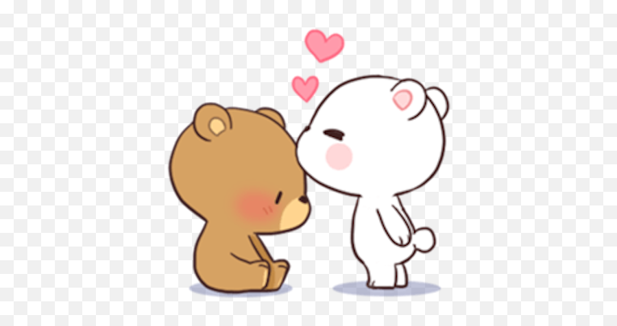 Bear Couple By Binh Pham - Cute Animal Couples Cartoon Emoji,Gummi Bear Emoji