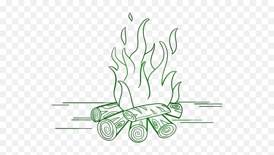 Transparent Fire Log Art Clipart Fire Log Art Png Image - Language Emoji,Fire Outline Emoji